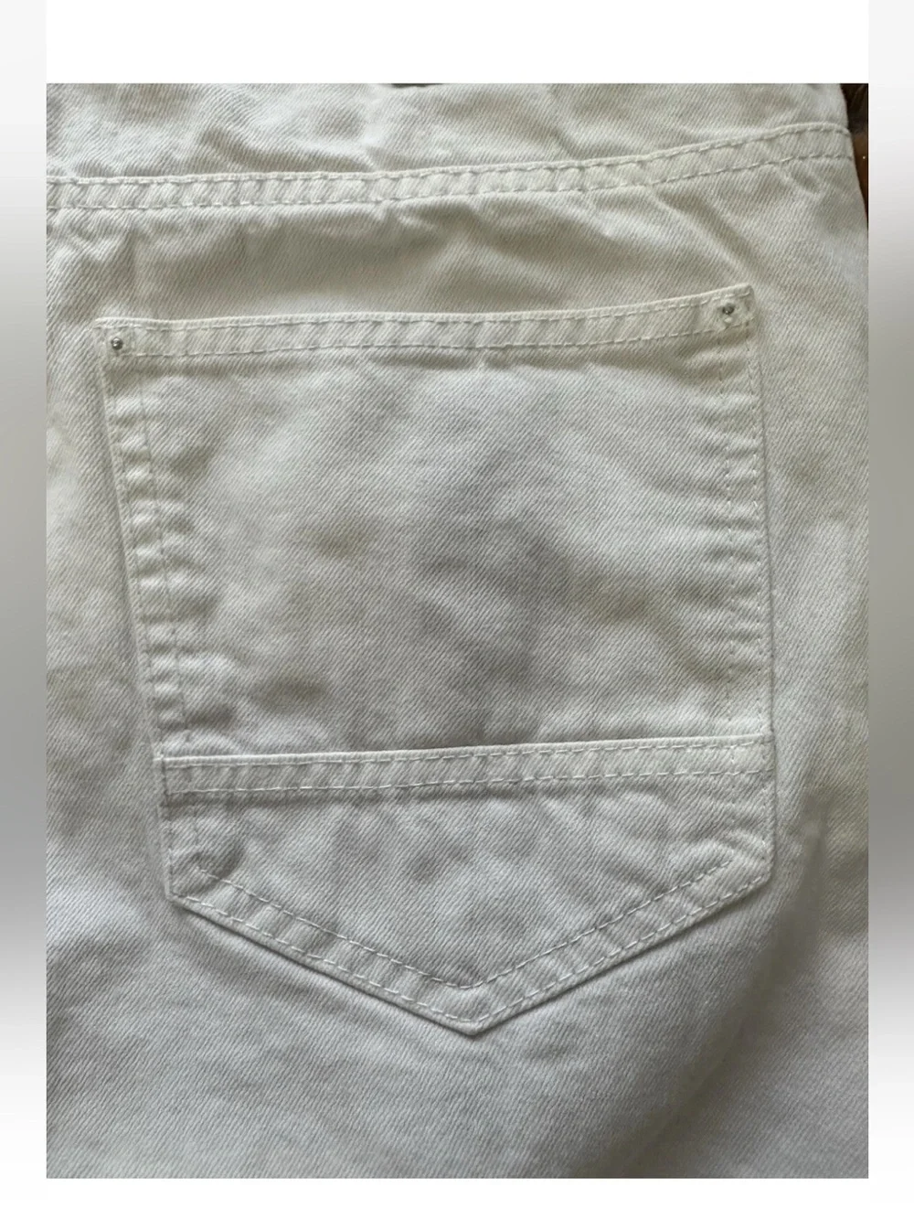 SouthPole Men’s 34 Ivory Distressed  Urban Streetwear Shorts Y2K